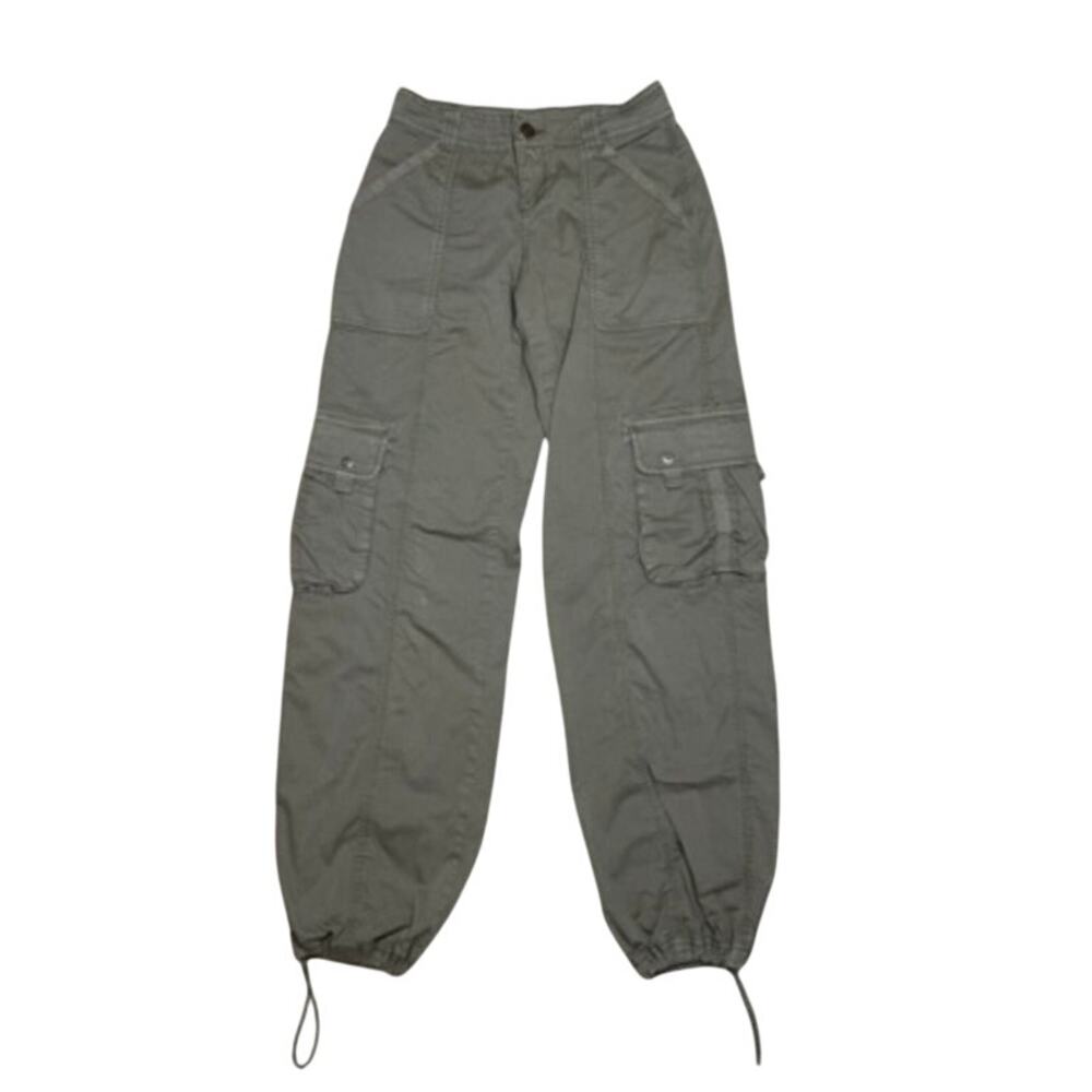 Garage Low Rise Olive Green Wide Leg Cargo Pants Size 00 $17 - Picture 5 of 8